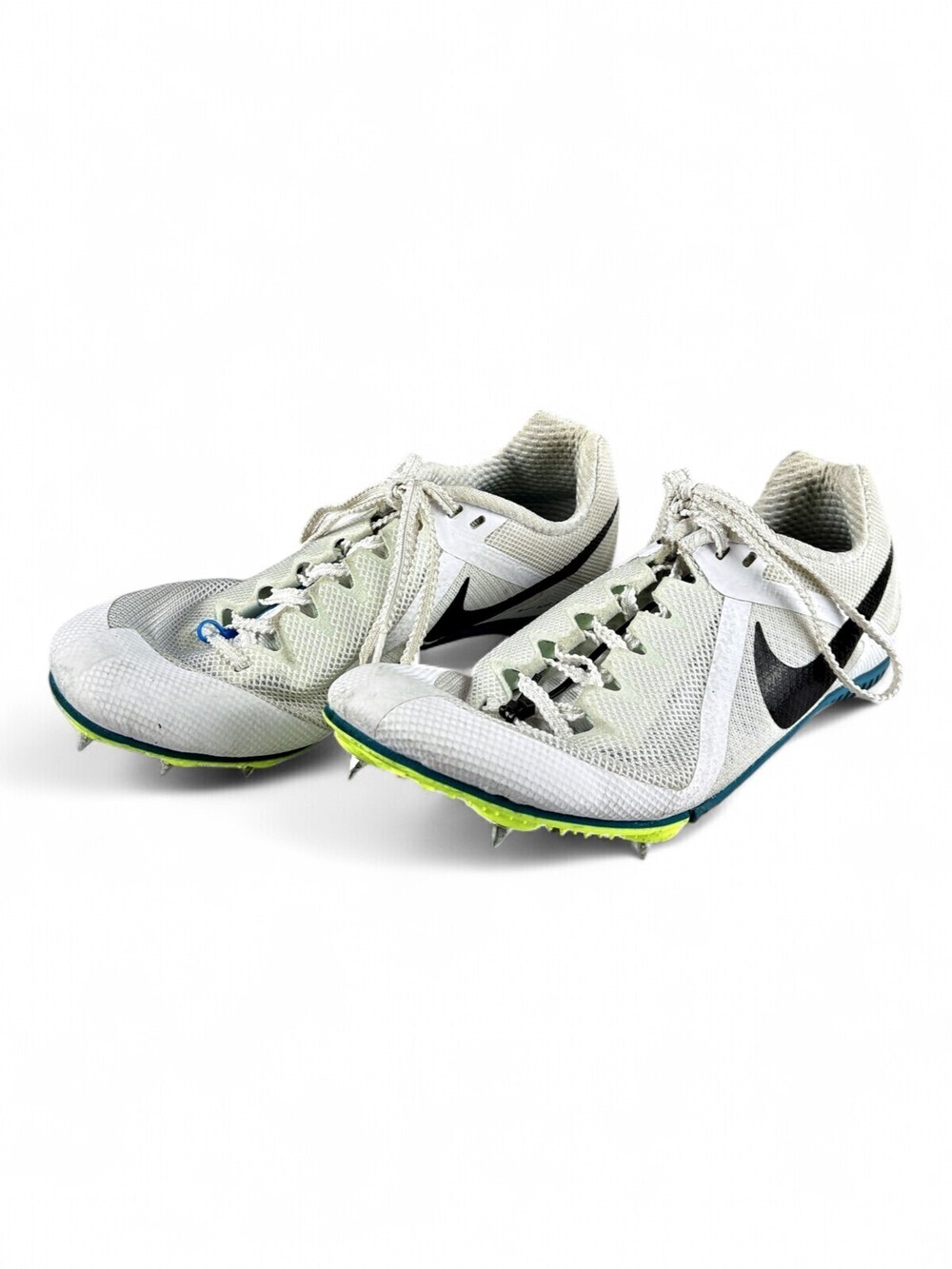 Nike Men's Track Spikes Racing Shoes Sz 5.5 White/Black